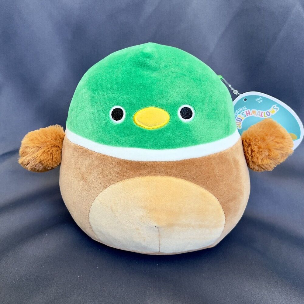 Squishmallow 7.5-8” Avery the Mallard Duck Stuffed Animal Plush